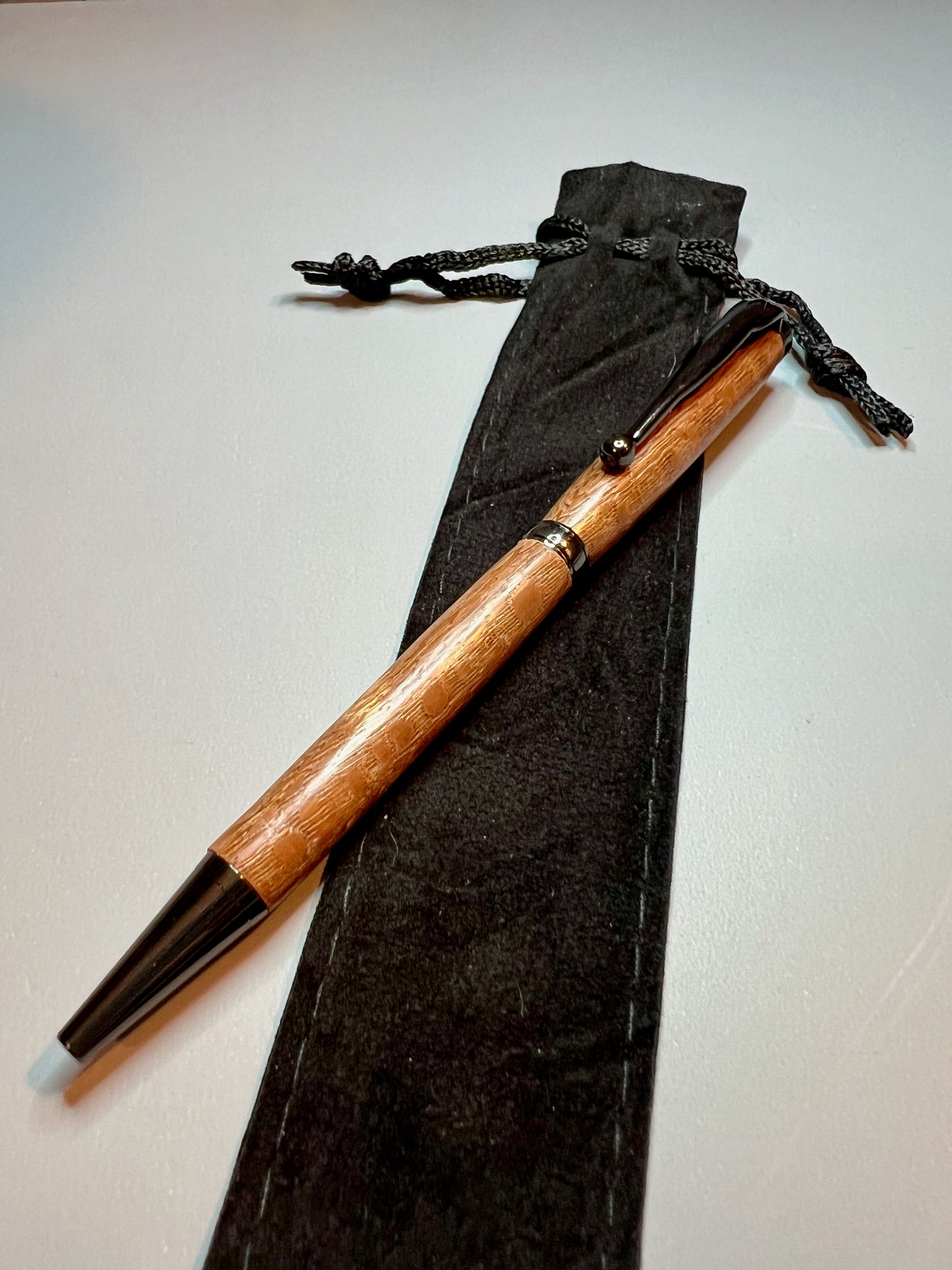 Leopard wood / Gun Metal Pen