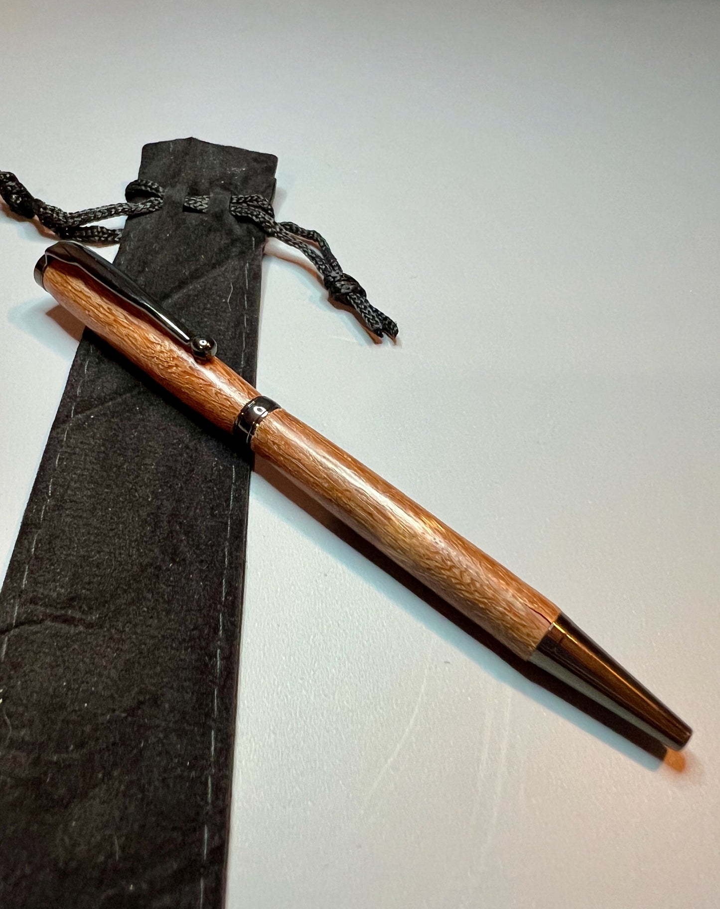 Leopard wood / Gun Metal Pen