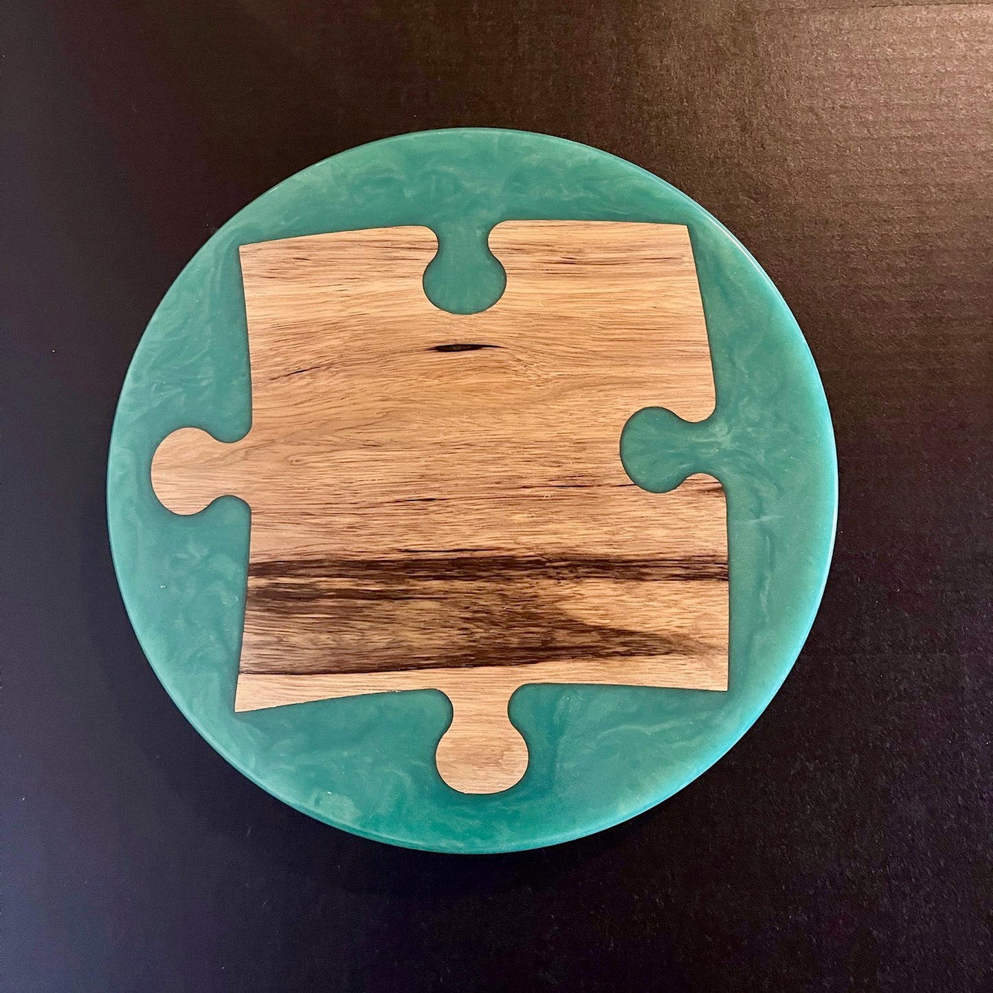Resin & Wood Lazy Susan