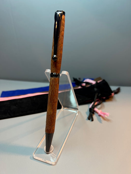Leopard wood / Gun Metal Pen