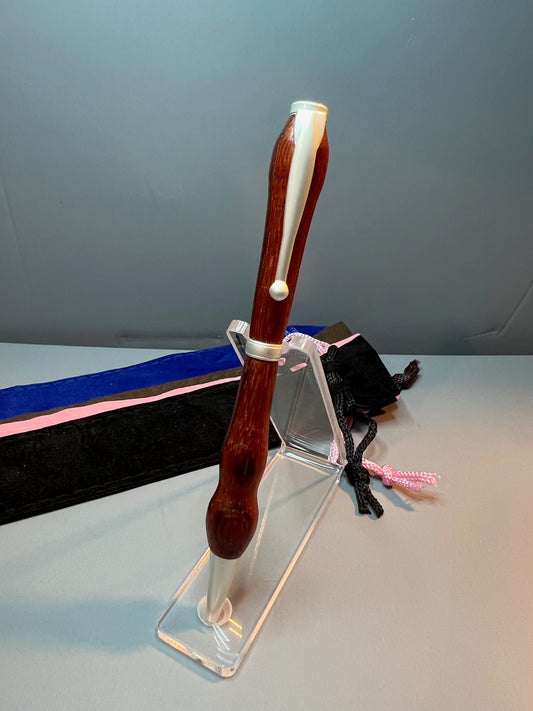 Padauk / Satin Pearl Pen
